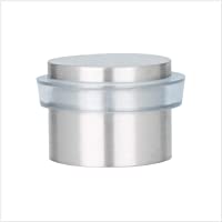 Los mejores  - EVI Herrajes 040163TAM Tope De Puerta Adhesivo- Acabado- INOX Mate-Goma Transparente- 28x20mm